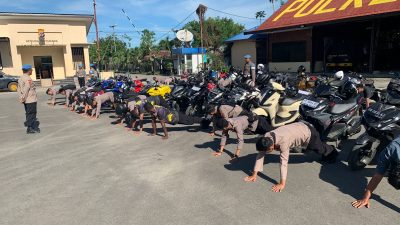 61 Anggota Polres Nabire Terjaring Razia Disiplin Internal.
