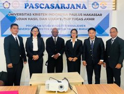 Kadis Disperindag Paniai, Alpius Nawipa, Raih Gelar Magister Manajemen di UKI Paulus Makassar